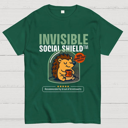 Invisible Social Shield Geek T-Shirt