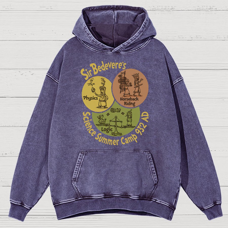 Sir Bedevere’s Science Camp Vintage Distressed Hoodie
