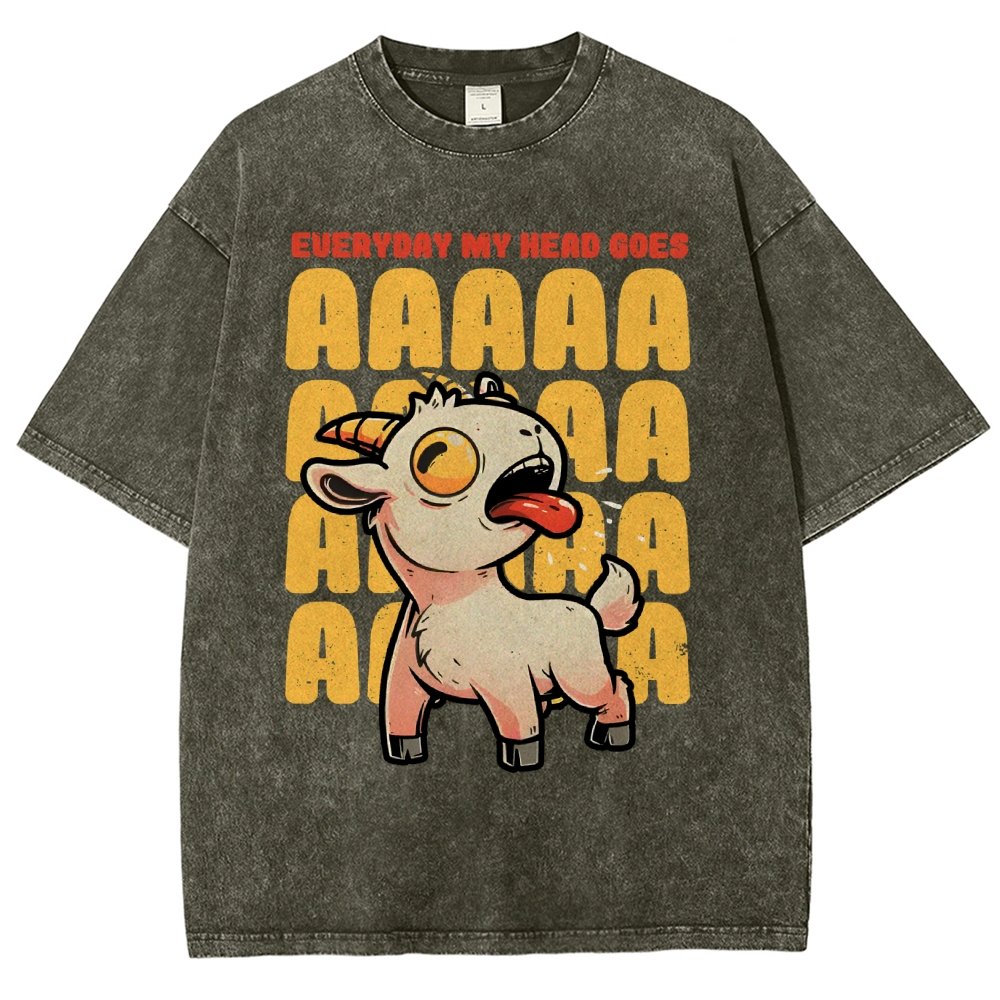 Everyday My Head Goes AAA Vintage Distressed T-shirt