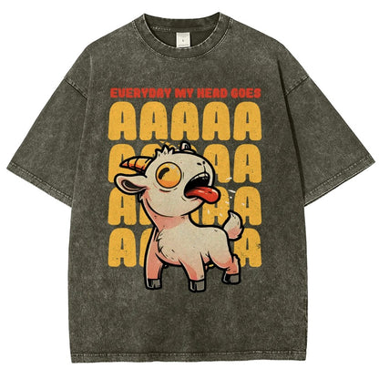 Everyday My Head Goes AAA Vintage Distressed T-shirt