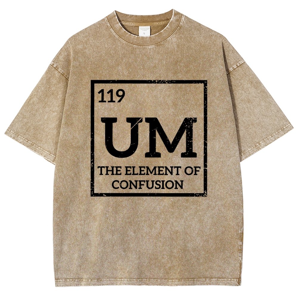 Um The Element Of Confusion Vintage Distressed T-shirt