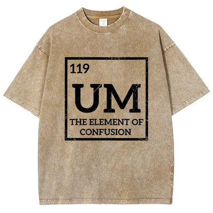 Um The Element Of Confusion Vintage Distressed T-shirt