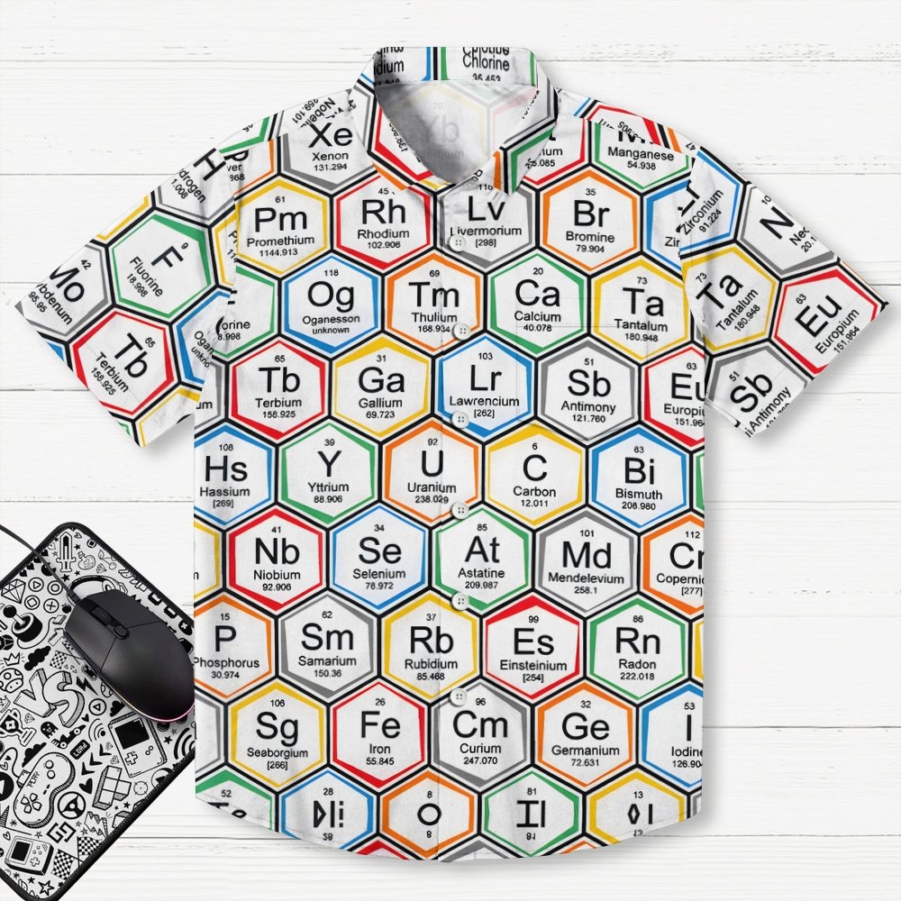 Chemical Elements Geek Hawaiian Shirt