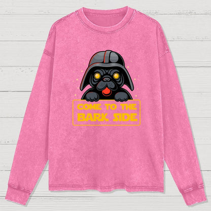 Come To The Howl Side Washed Long Sleeve Tee
