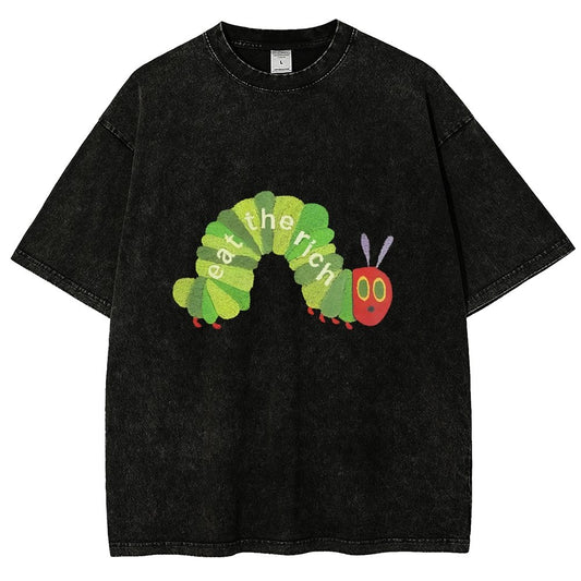 Eat the Rich Vintage Distressed T-shirt