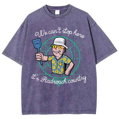 We Can’t Stop Here Vintage Distressed T-shirt