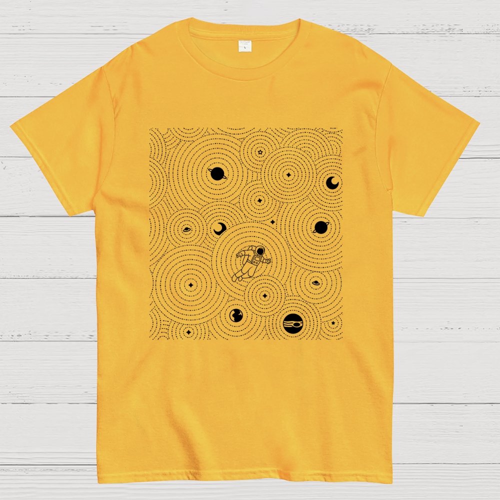 Zen Garden Astronaut Pattern Geek T-Shirt