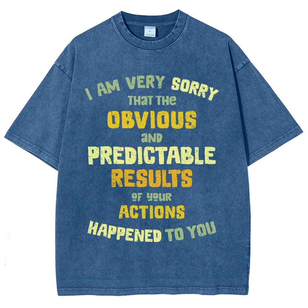 Predictable Consequences Vintage Distressed T-shirt