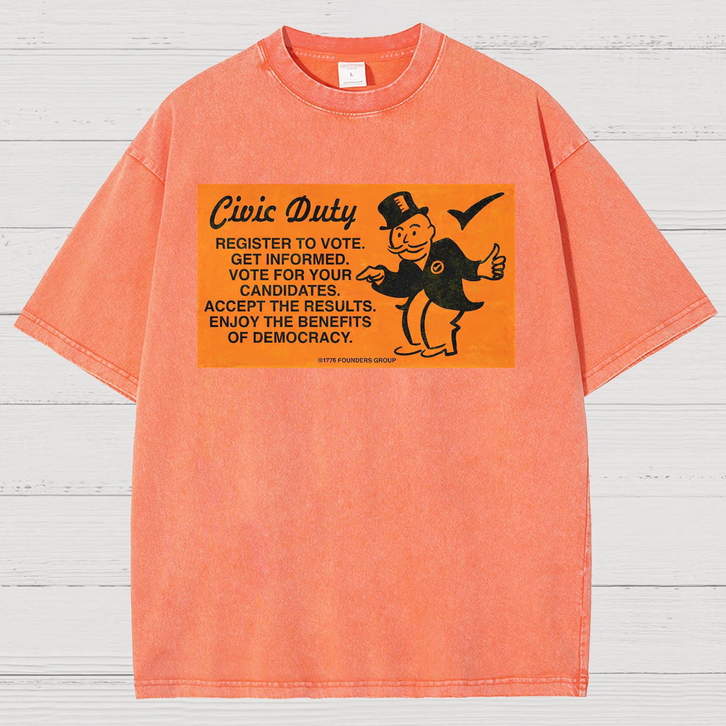 Civic Duty Card. Sarcasm Vintage Distressed T-shirt