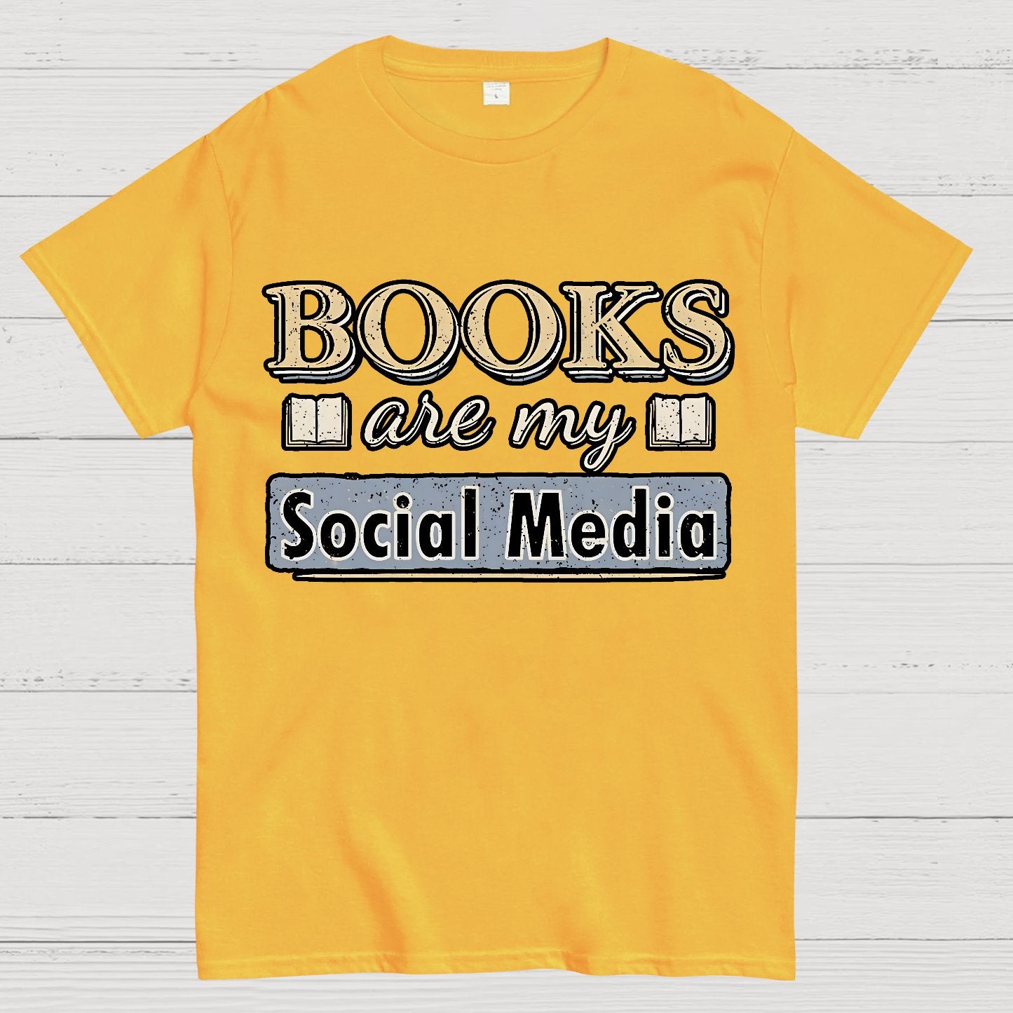 Books Are My Social Media Geek T-Shirt