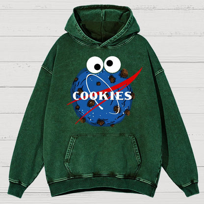 Space Cookies Vintage Distressed Hoodie