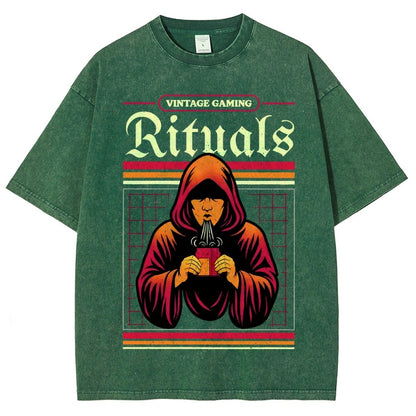 Vintage Gaming Rituals Buy Now Vintage Distressed T-shirt