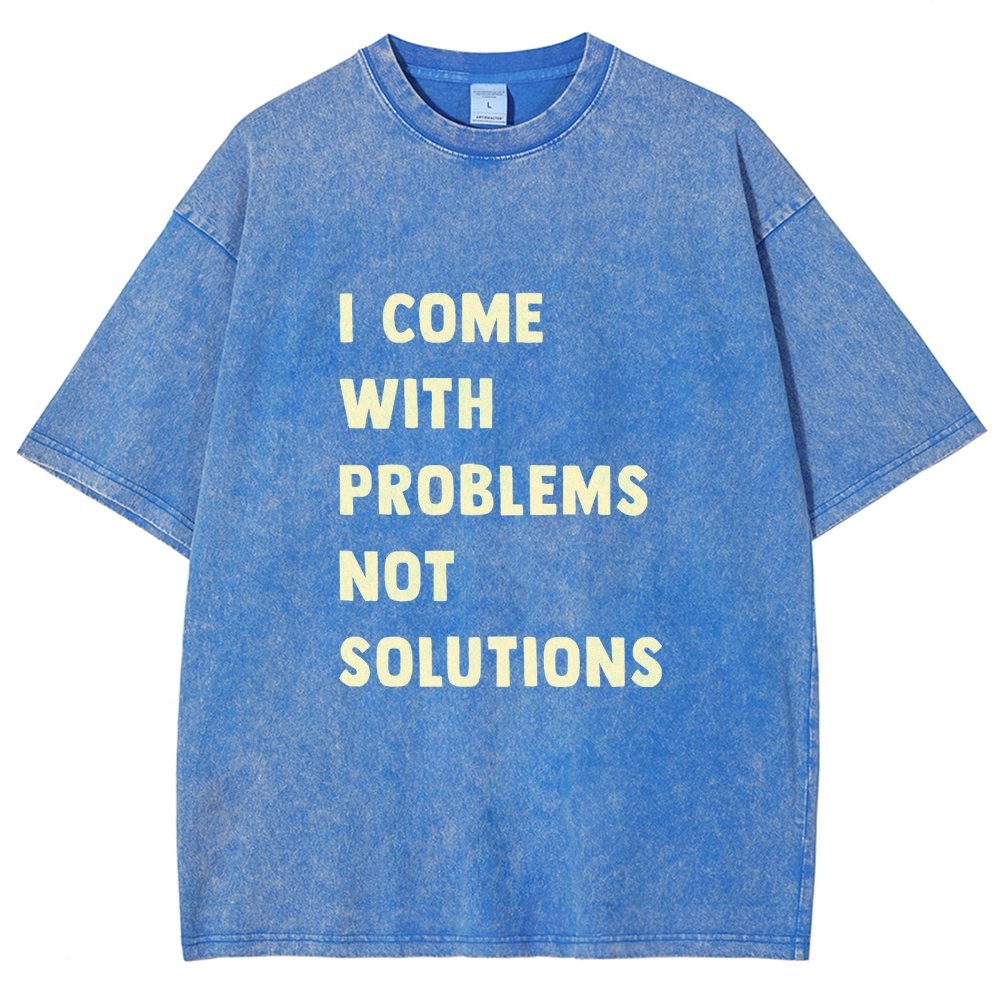I Come With Problems Vintage Distressed T-shirt