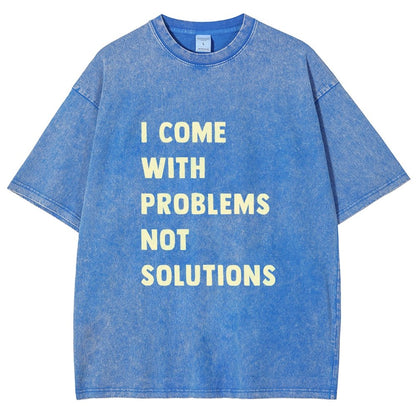 I Come With Problems Vintage Distressed T-shirt
