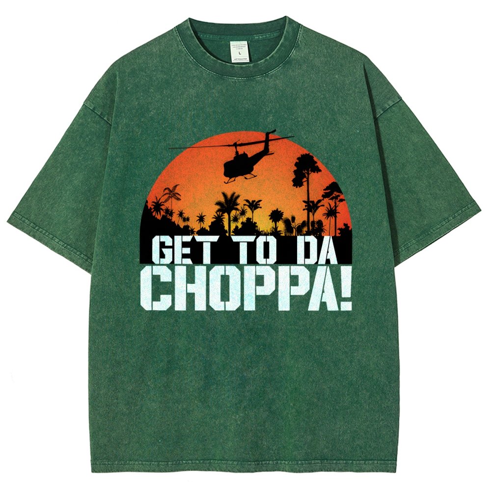 Get To The Chopper Vintage Distressed T-shirt