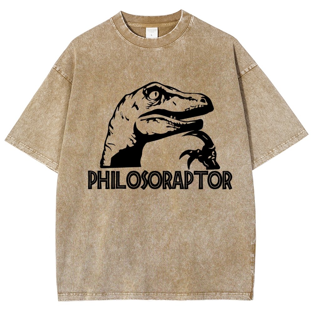 Philosoraptor Vintage Distressed T-shirt