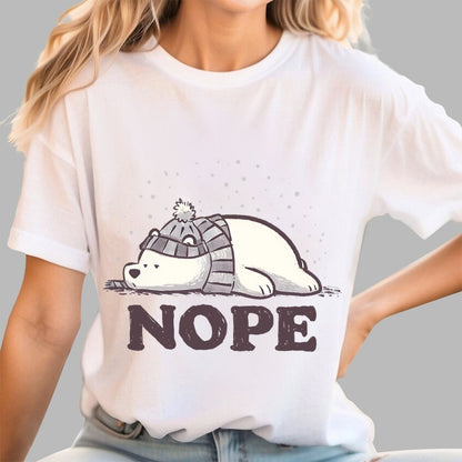 Nope, Too Cold for Anything Geek T-Shirt