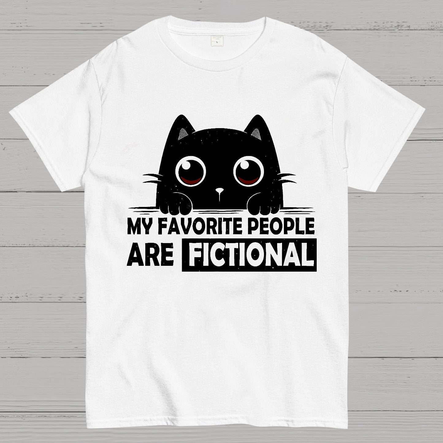 My Favorite People Are Fictional by Edesigns Geeky T-Shirt