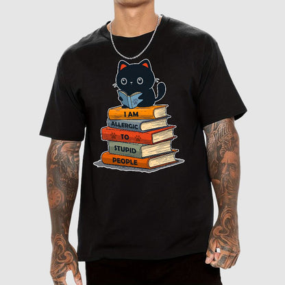 Allergic To Stupid People. Funny Geek T-Shirt