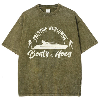 Boats 'n Hoes Vintage Distressed T-shirt