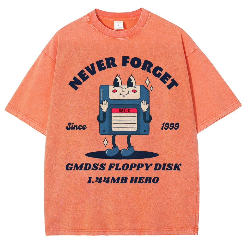 GMDSS floppy disk hero Vintage Distressed T-shirt