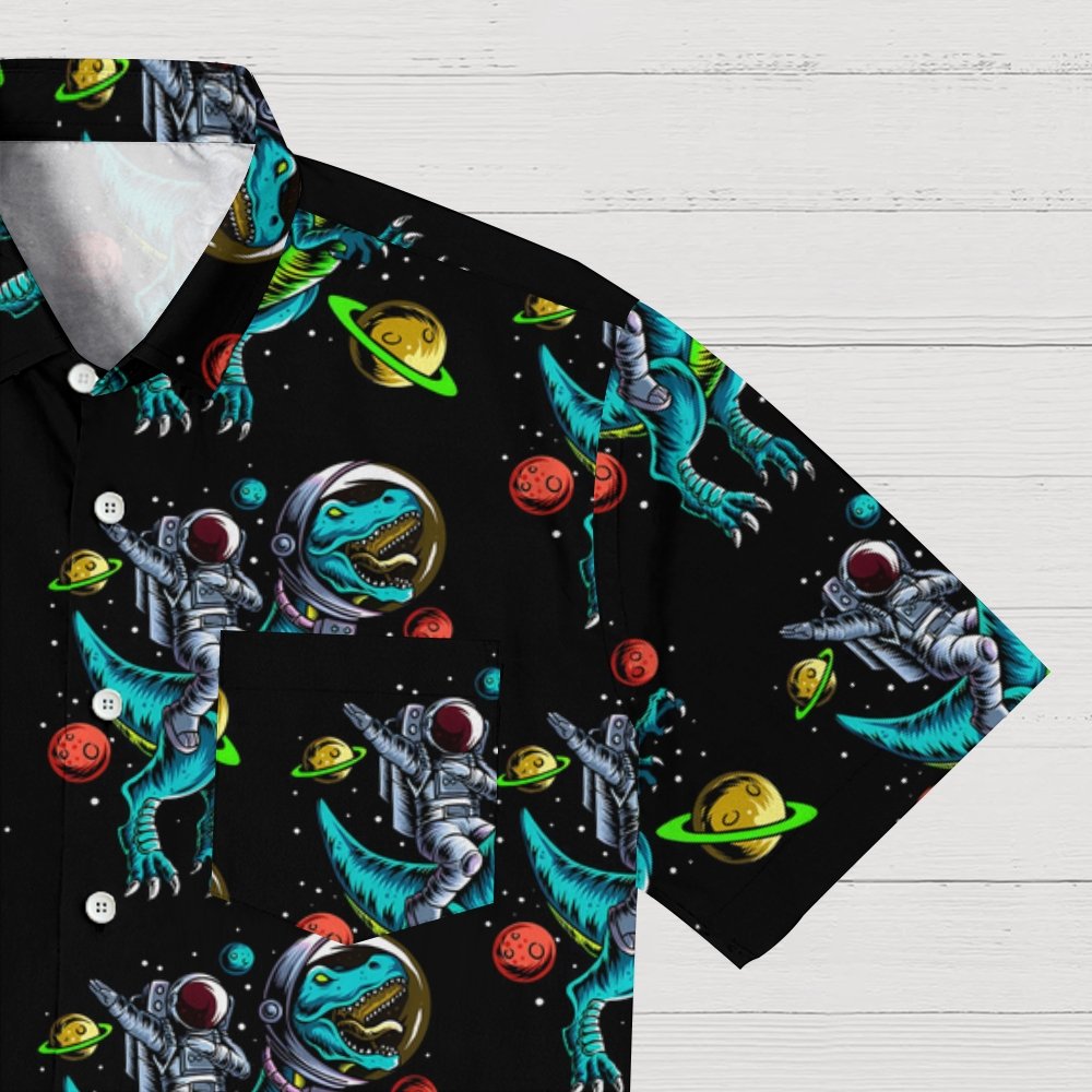 Funny Dinosaur Astronaut Geeky Shirt