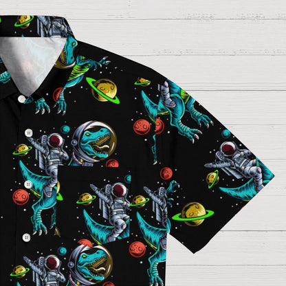 Funny Dinosaur Astronaut Geeky Shirt