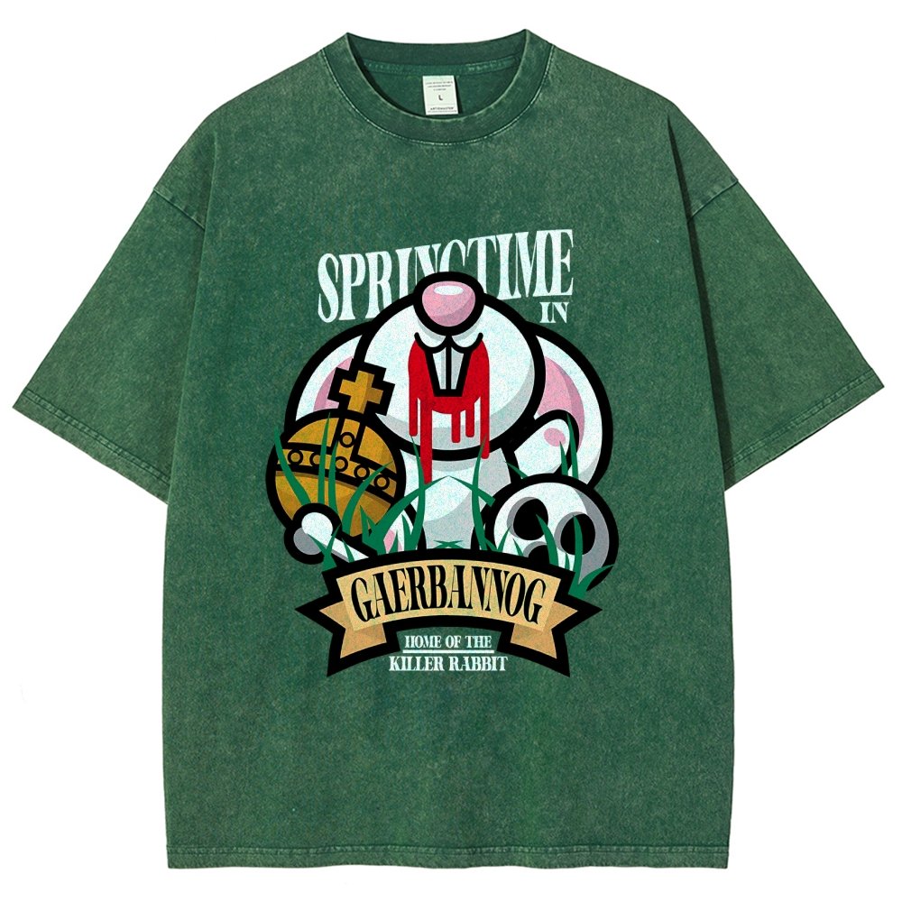 Spring Killer Rabbit Vintage Distressed T-shirt