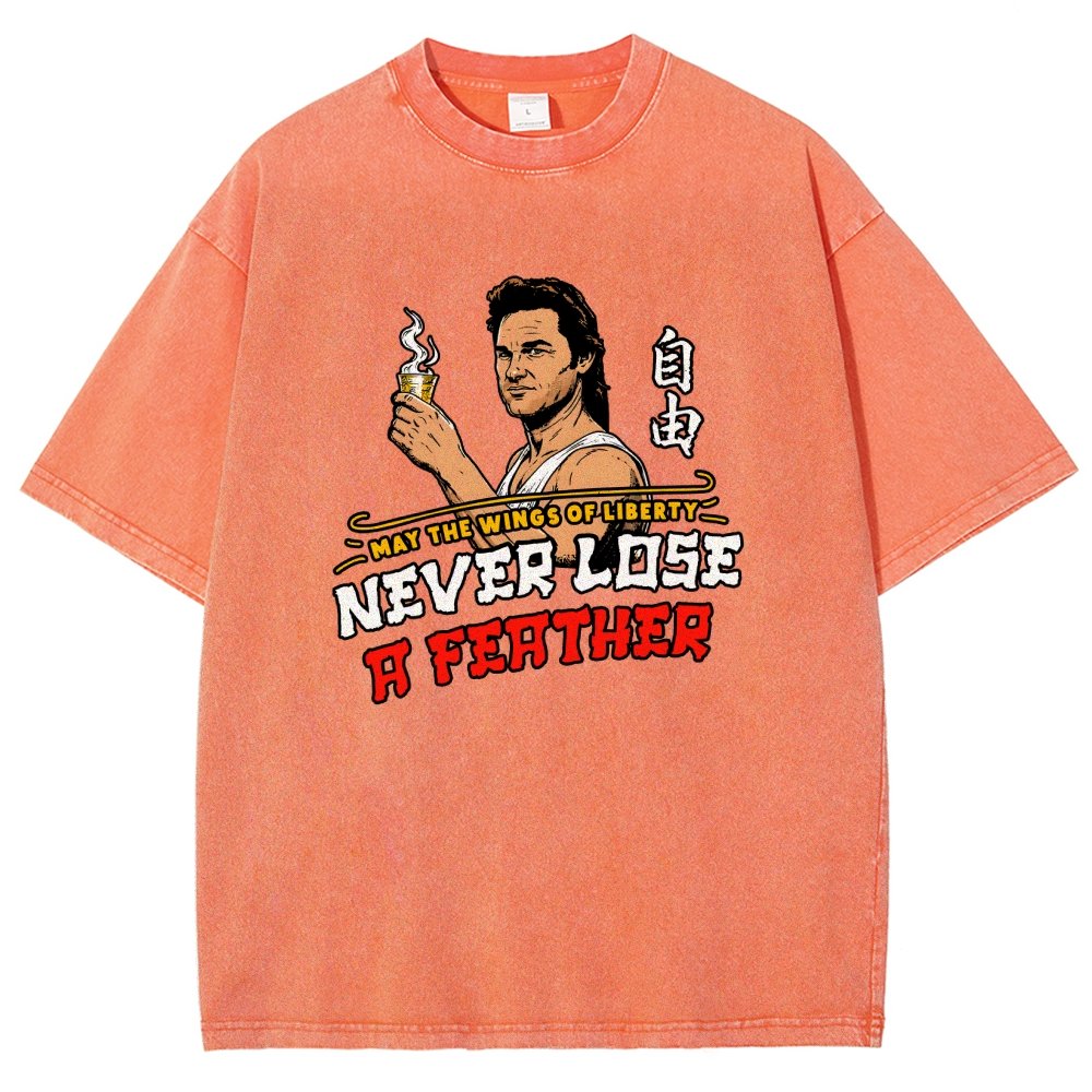 May the Wings of Liberty Never Lose a Feather Vintage Distressed T-shirt
