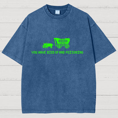 Oregon You Have Died Of Rad Poisoning Vintage Distressed T-shirt