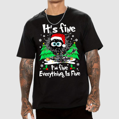 It's Fine I'm Fine Everything Is Fine Geek T-Shirt