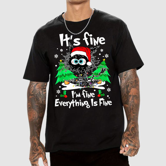 It's Fine I'm Fine Everything Is Fine Geek T-Shirt