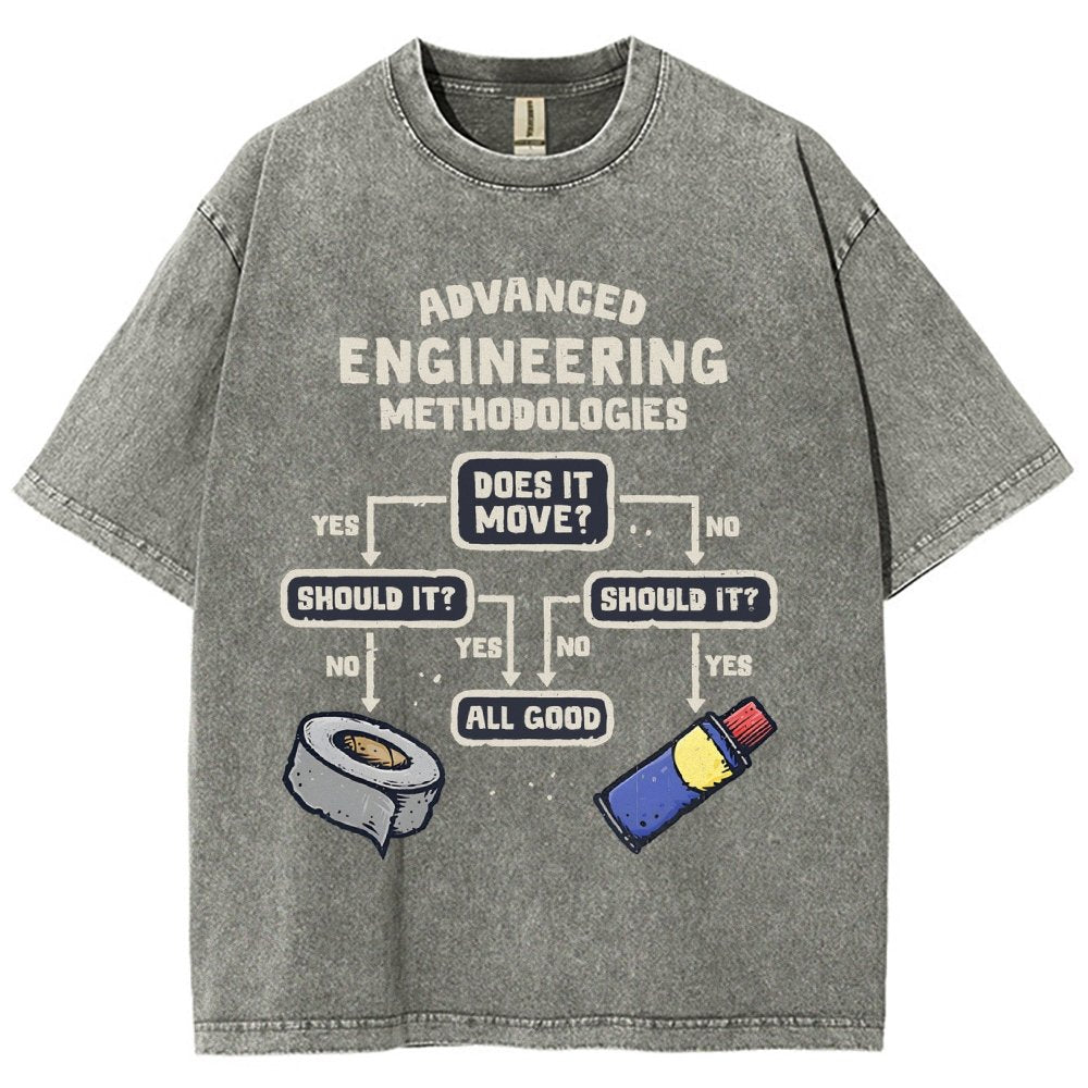 Advanced Engineering Vintage Distressed T-shirt
