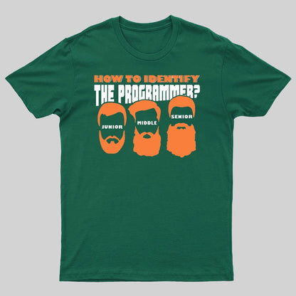How To Identify The Programmer Funny Programmer Geeky T-Shirt