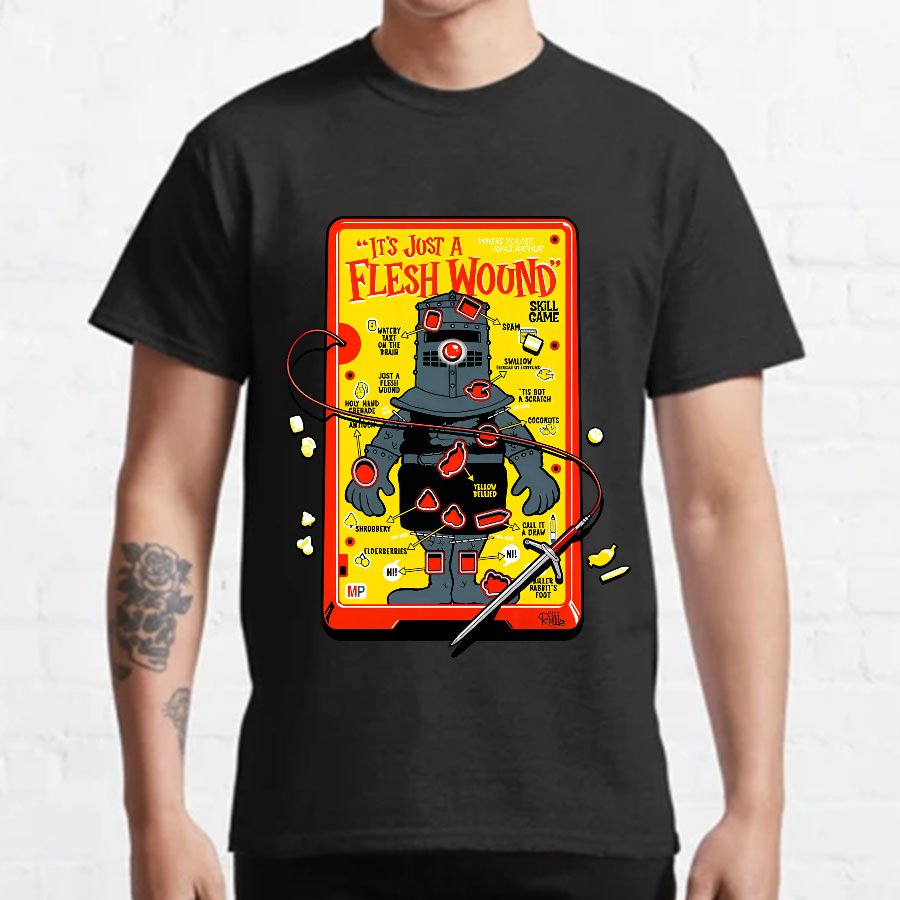 Flesh Wound Skill Game Nerdy T-Shirt