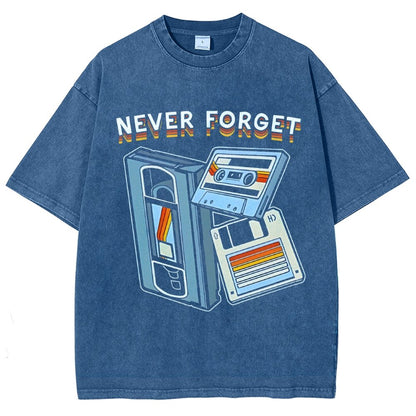 Never Forget Graphic Vintage Distressed T-shirt