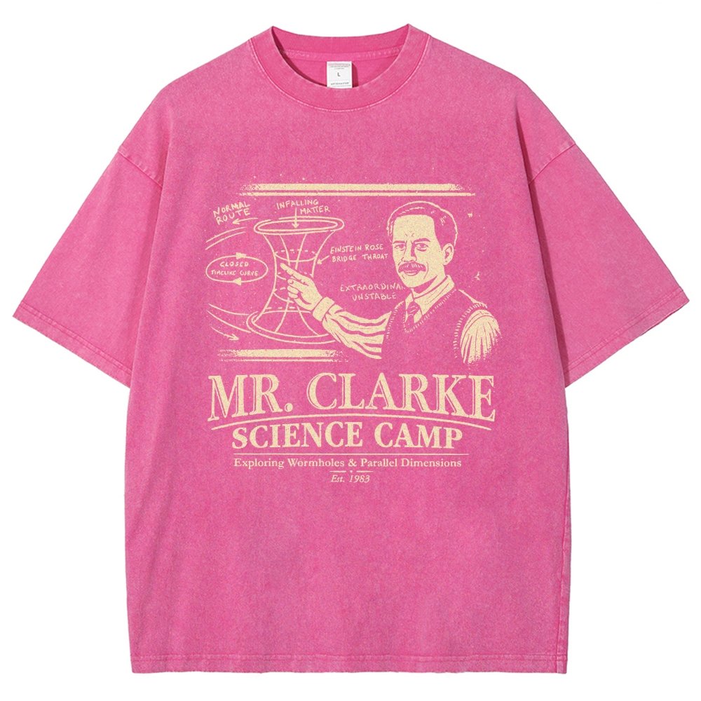 Mr. Clarke – Science Camp Vintage Distressed T-shirt