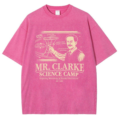 Mr. Clarke – Science Camp Vintage Distressed T-shirt