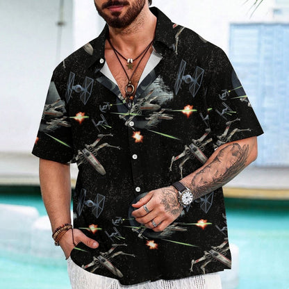 Tie The Fighter Geek Hawaiian Shirt
