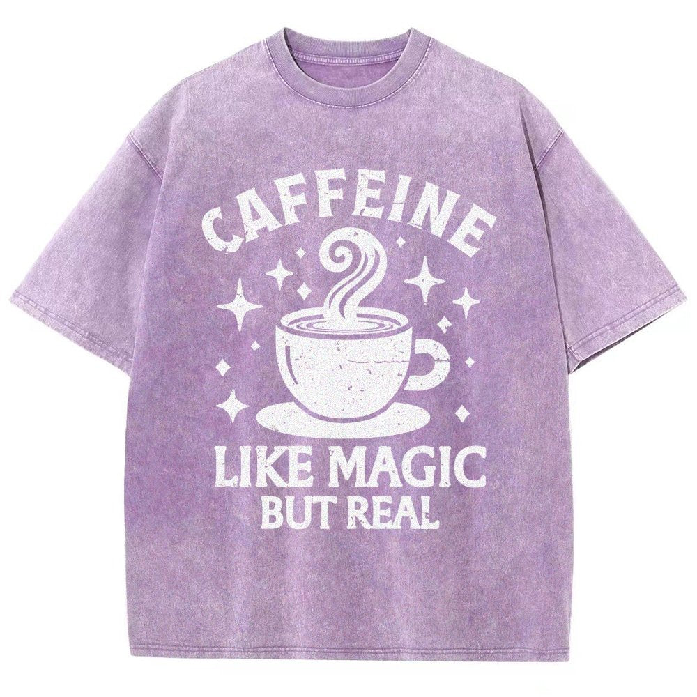 Caffeine Like Magic Vintage Distressed T-shirt