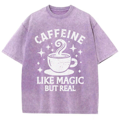 Caffeine Like Magic Vintage Distressed T-shirt