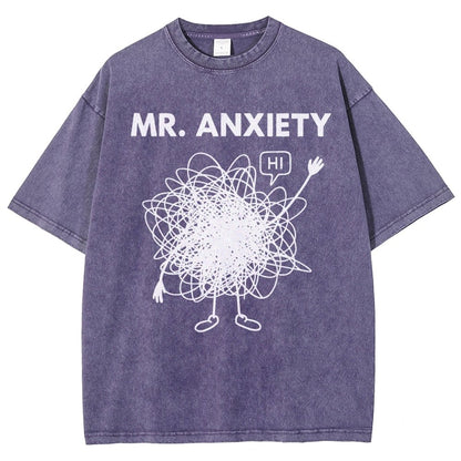 Mr. Anxiety! Vintage Distressed T-shirt