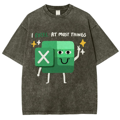 I Excel At Most Things Vintage Distressed T-shirt