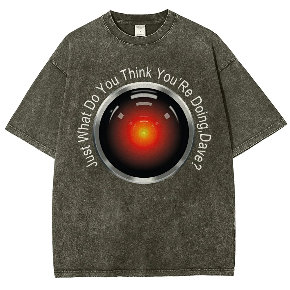 HAL-What Do You Think You’Re Doing,Dave? Vintage Distressed T-shirt