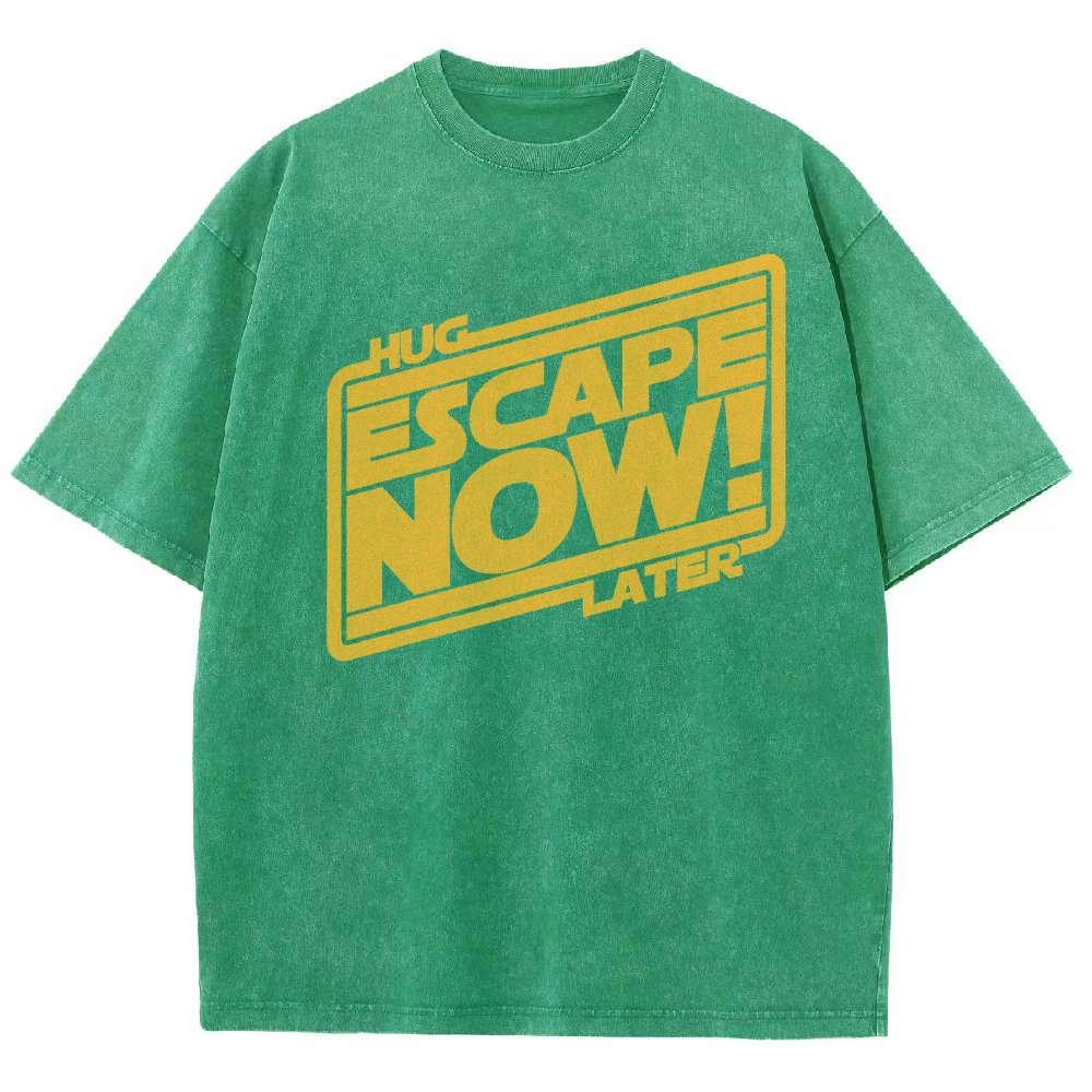 Escape now, hug later Vintage Distressed T-shirt