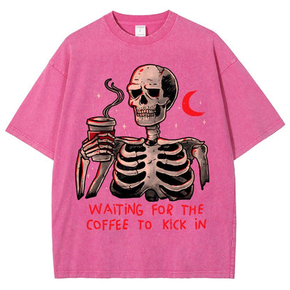 Coffee Keeps Me Alive Vintage Distressed T-shirt