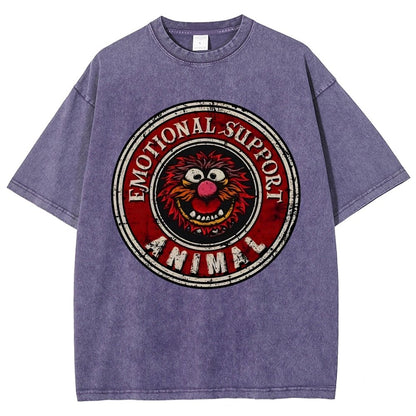 Emotional Support Animals Vintage Distressed T-shirt
