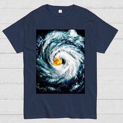 Rubber duck in Hurricane Geek T-Shirt