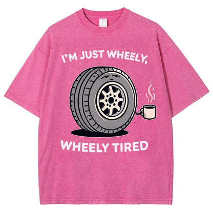 Wheely, Wheely Tired Vintage Distressed T-shirt