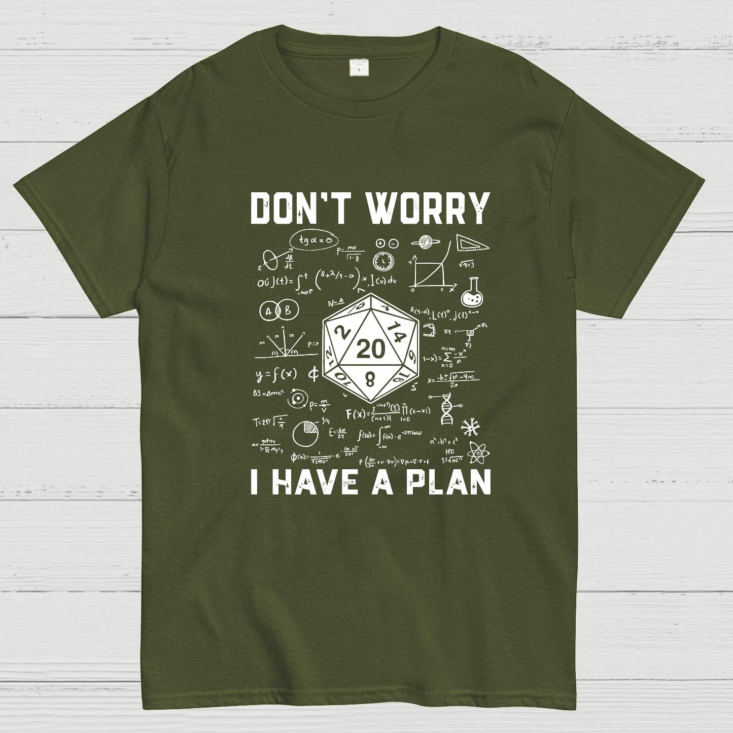 Don't Worry I Have A Plan, Funny Dungeon Chaotic Dragon Geeky T-Shirt